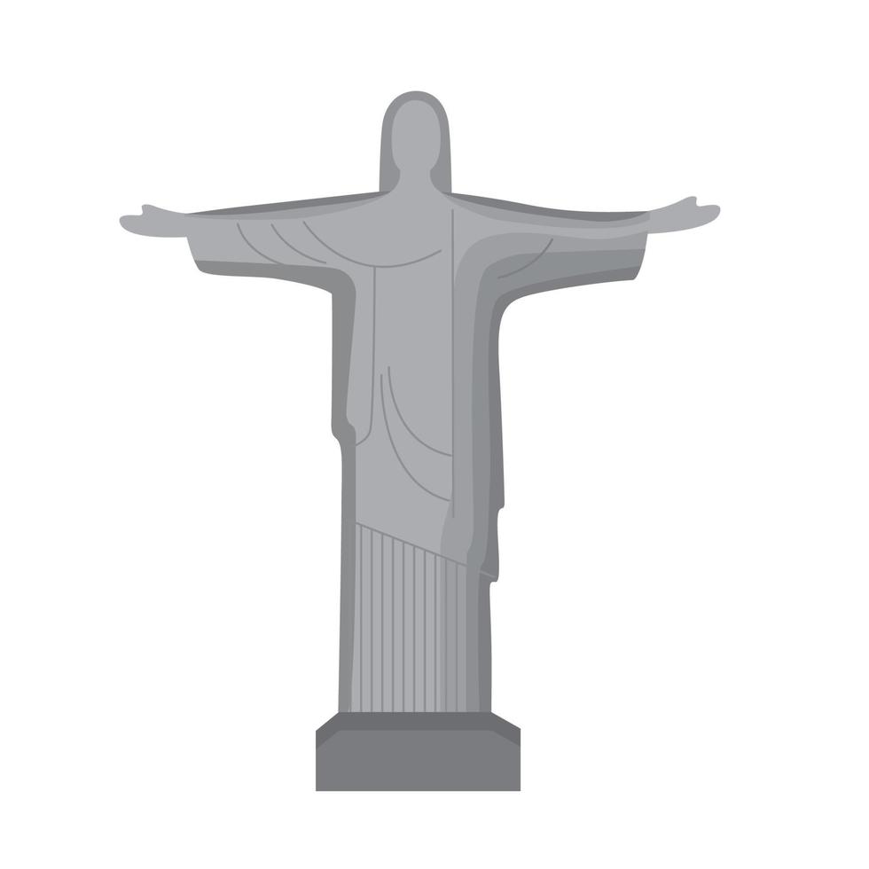 corcovade Cristo statua vettore