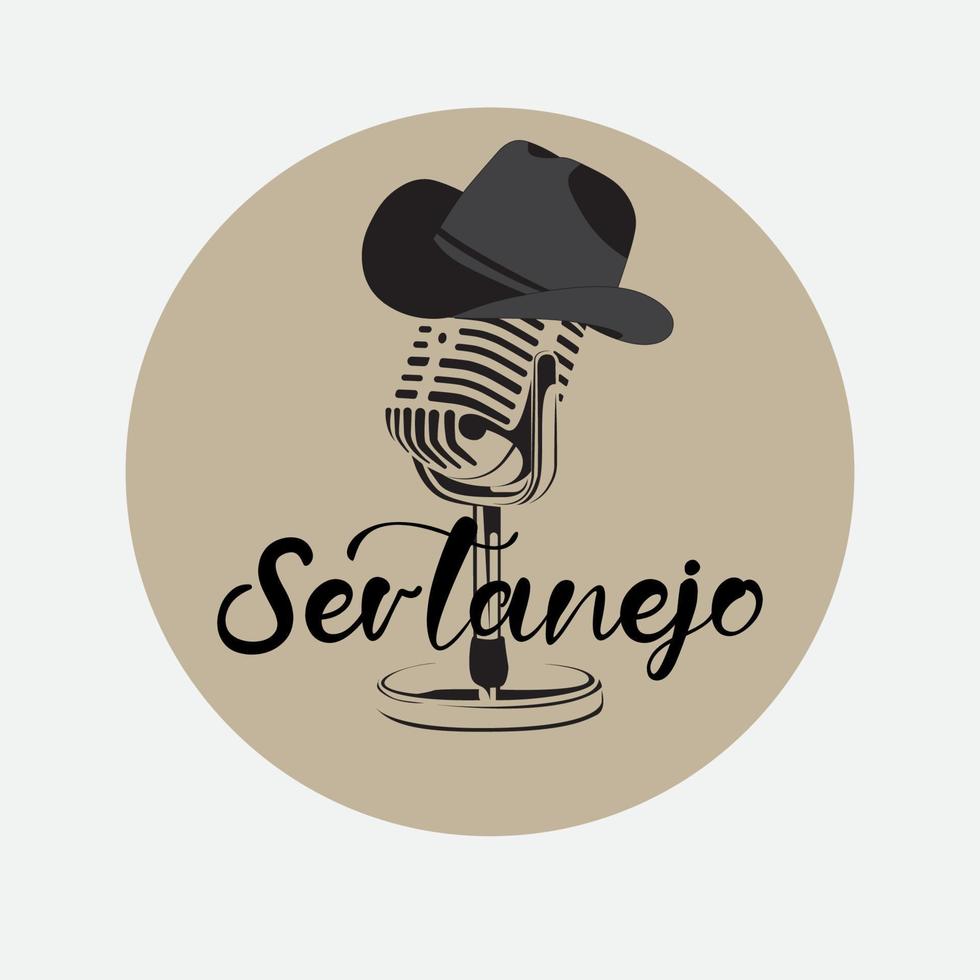 sertanejo vettore illustrazione design.