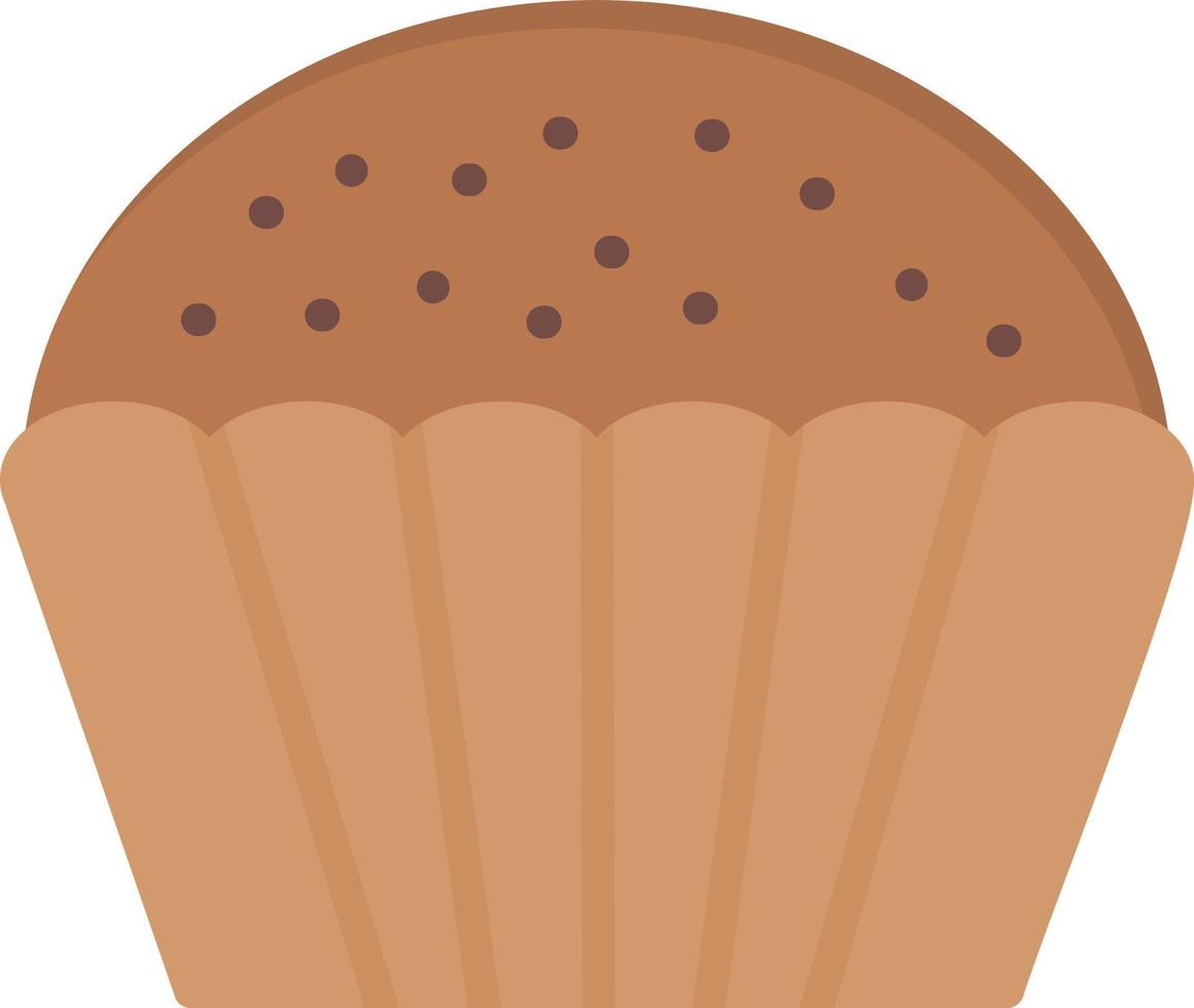 muffin piatto icona vettore