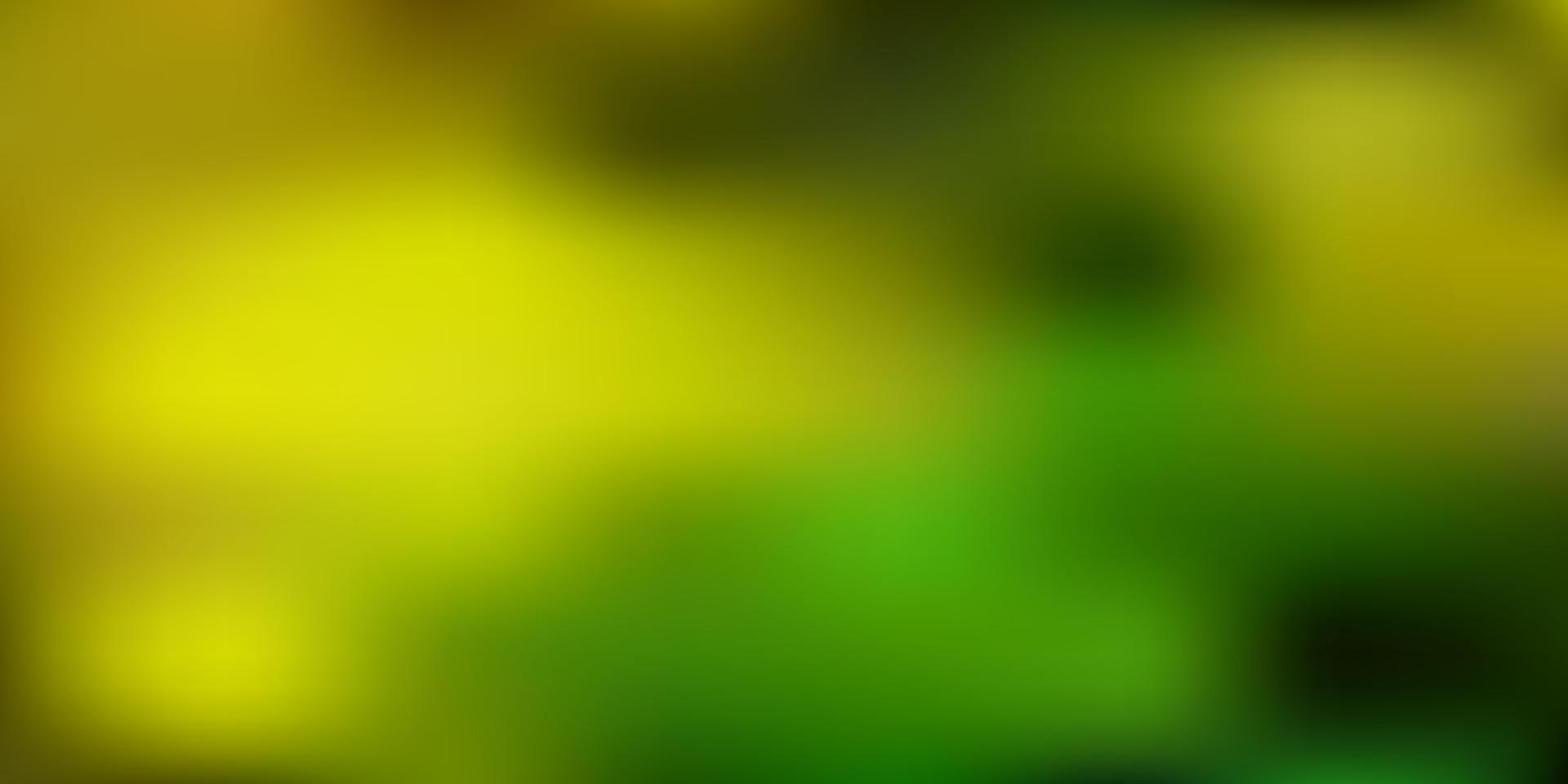 sfondo sfocato sfumato vettoriale verde chiaro, giallo.
