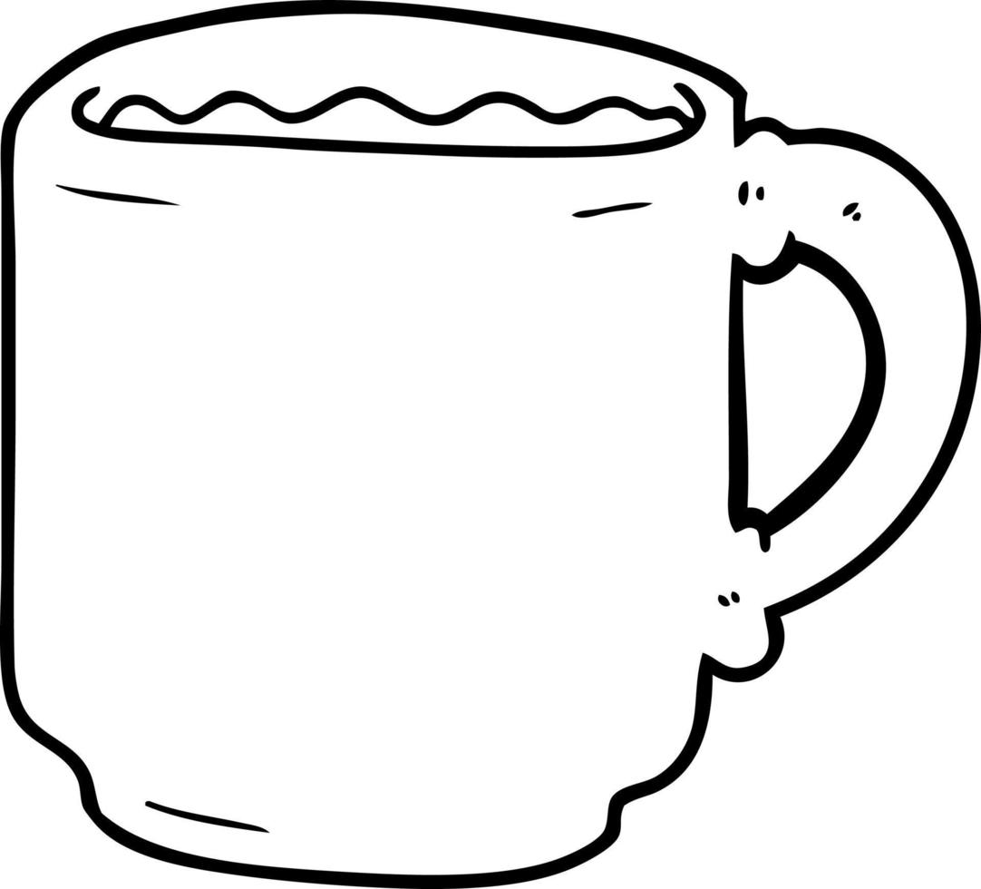 tazza di caffè dei cartoni animati vettore