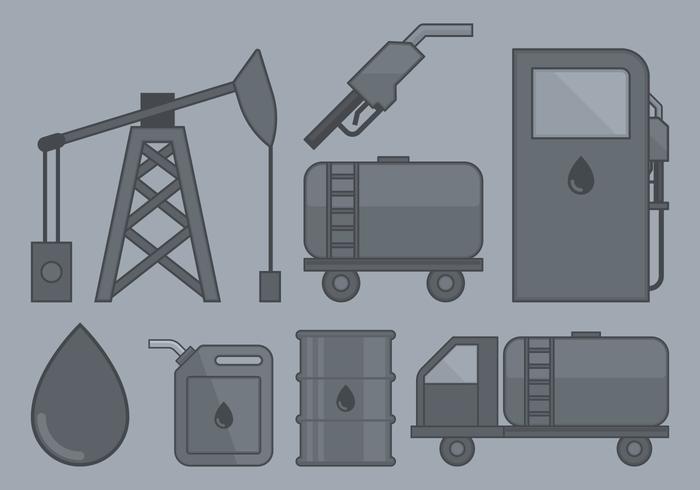 Icona dell'industria petrolifera vettore
