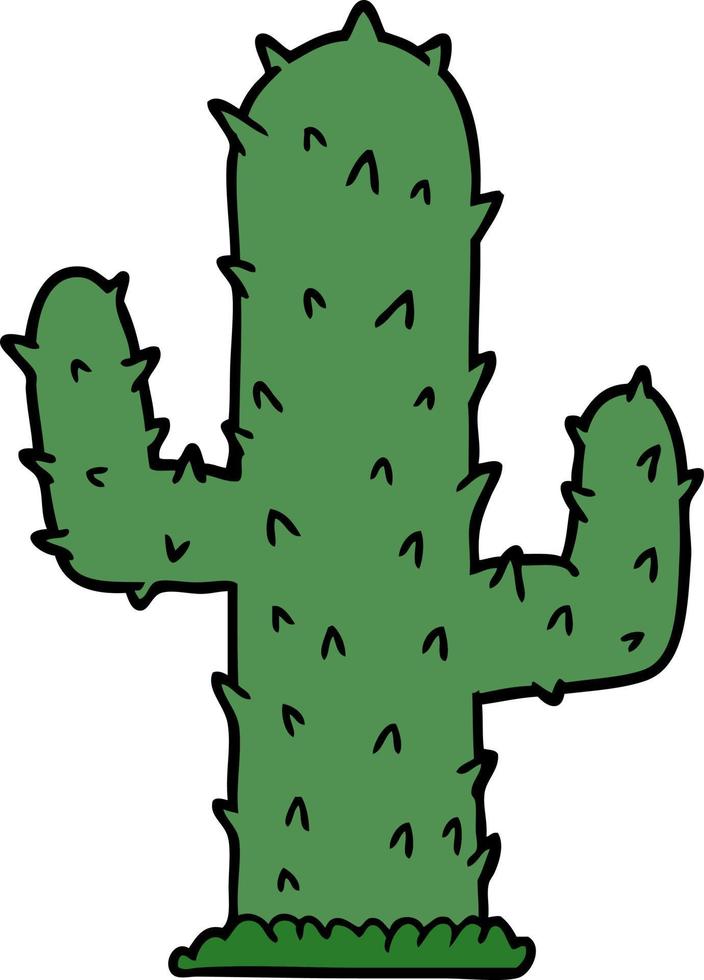 vettore cartone animato cactus