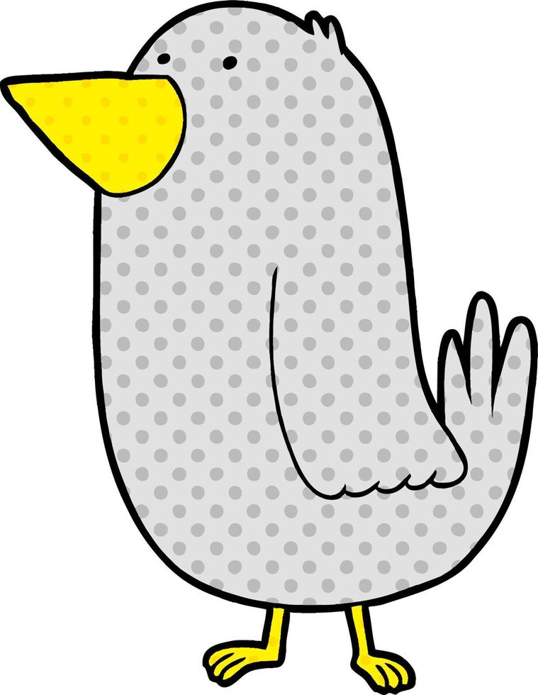 personaggio dei cartoni animati di uccello vettore