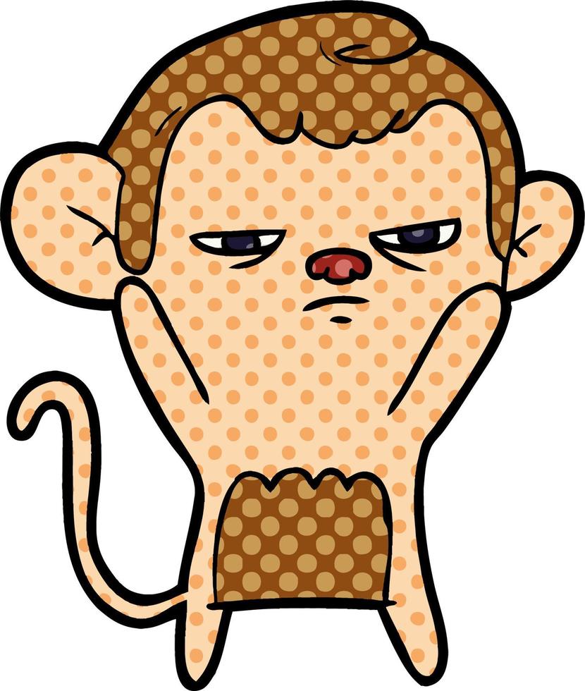 cartone animato scimmia personaggio vettore