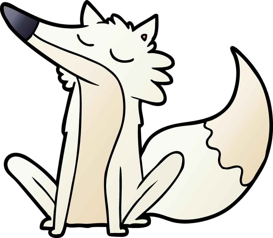 cartone animato lupo personaggio vettore