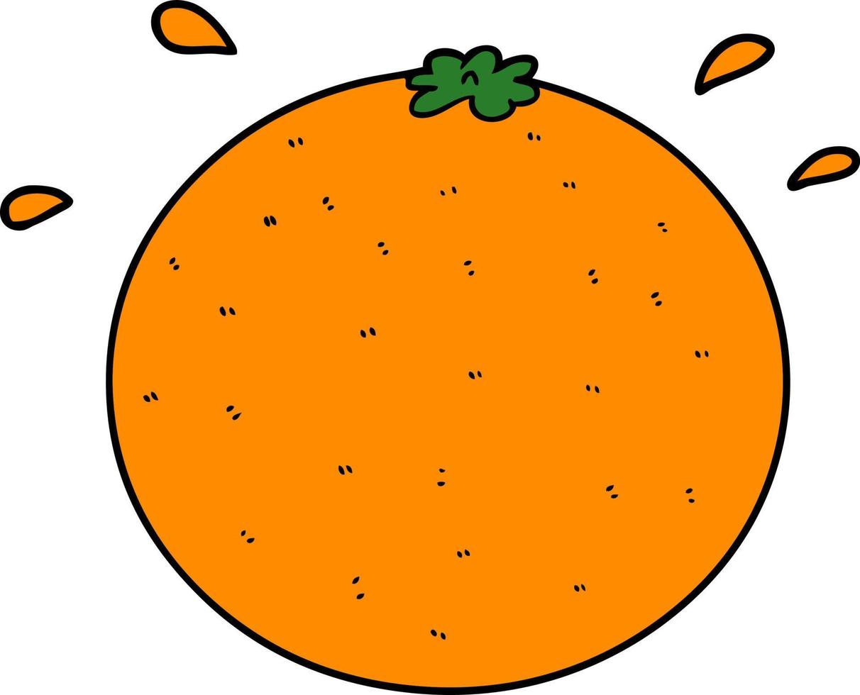vettore cartone animato arancia