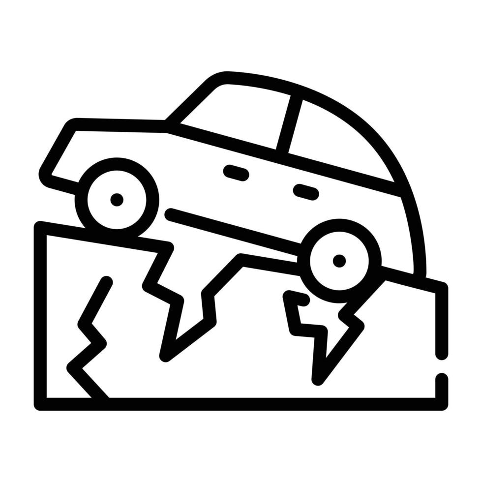 un schema icona vettore di terremoto