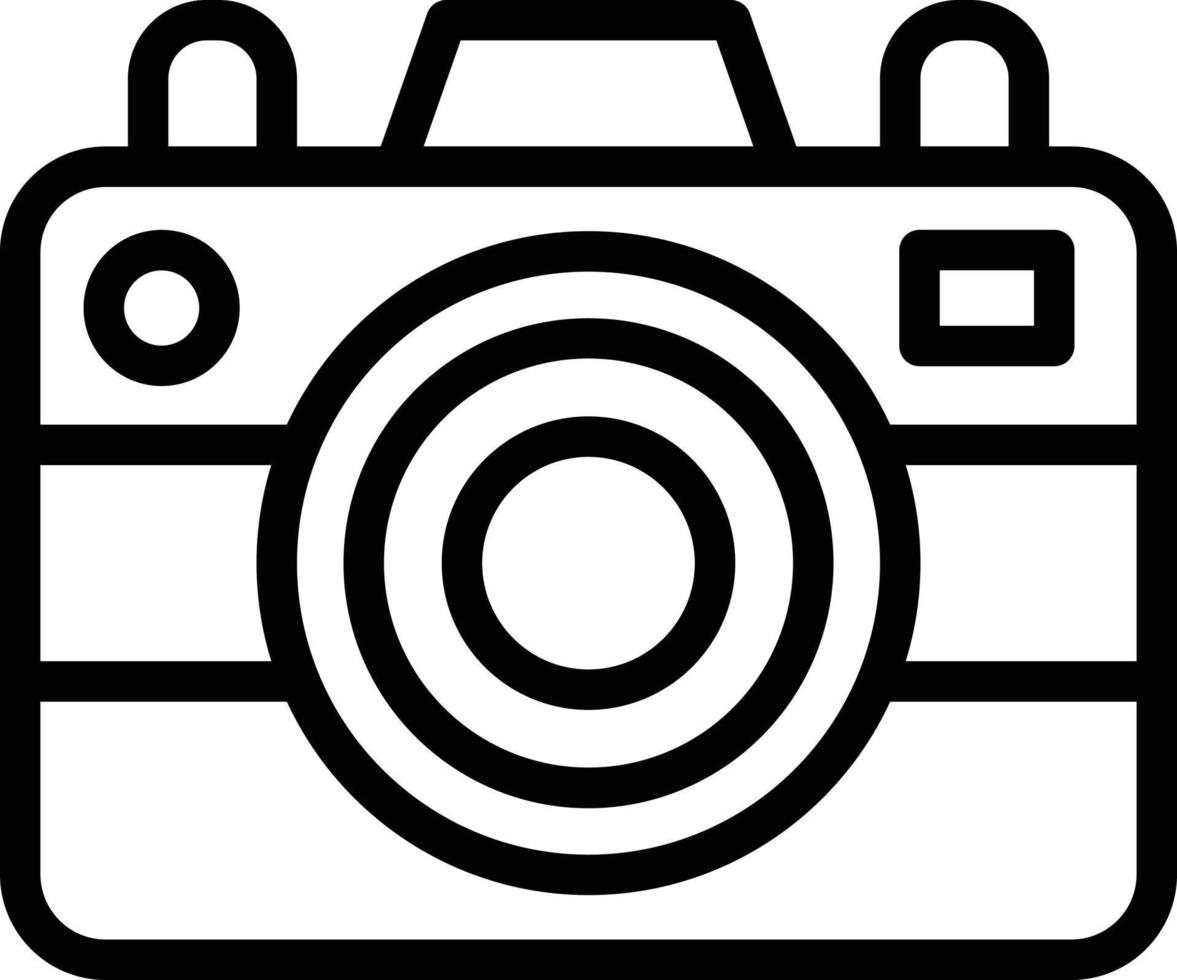 stile icona della fotocamera vettore