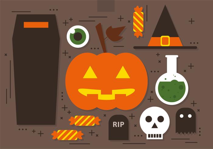 Icone vettoriali gratis di Halloween