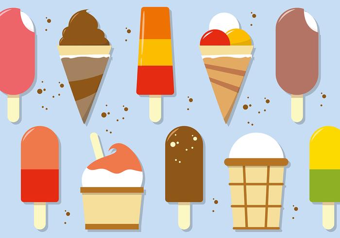 Illustrazione vettoriale di gelato gratis