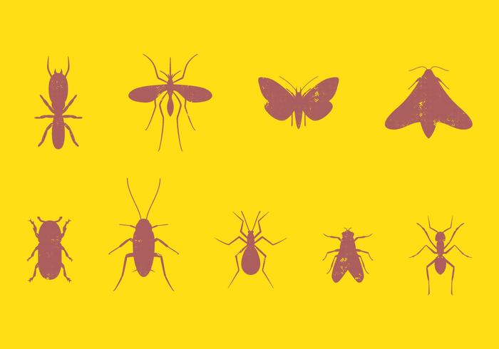 Set di insetti nocivi vettore
