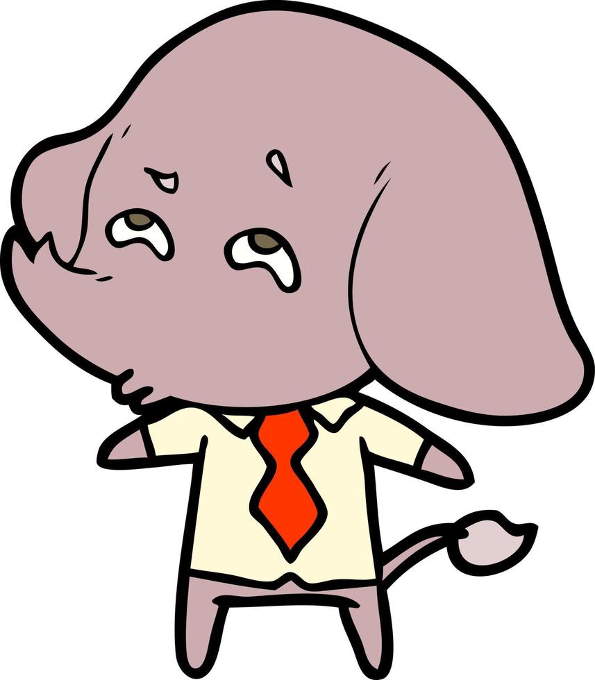 cartone animato elefante capo ricordare vettore