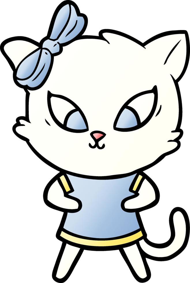 cartone animato personaggio gatto vettore