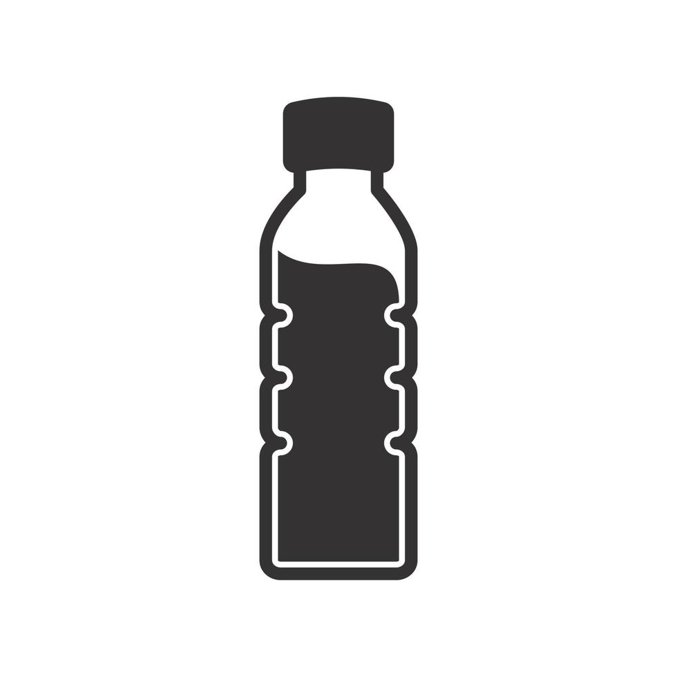 bottiglia icona vettore logo modello piatto di moda
