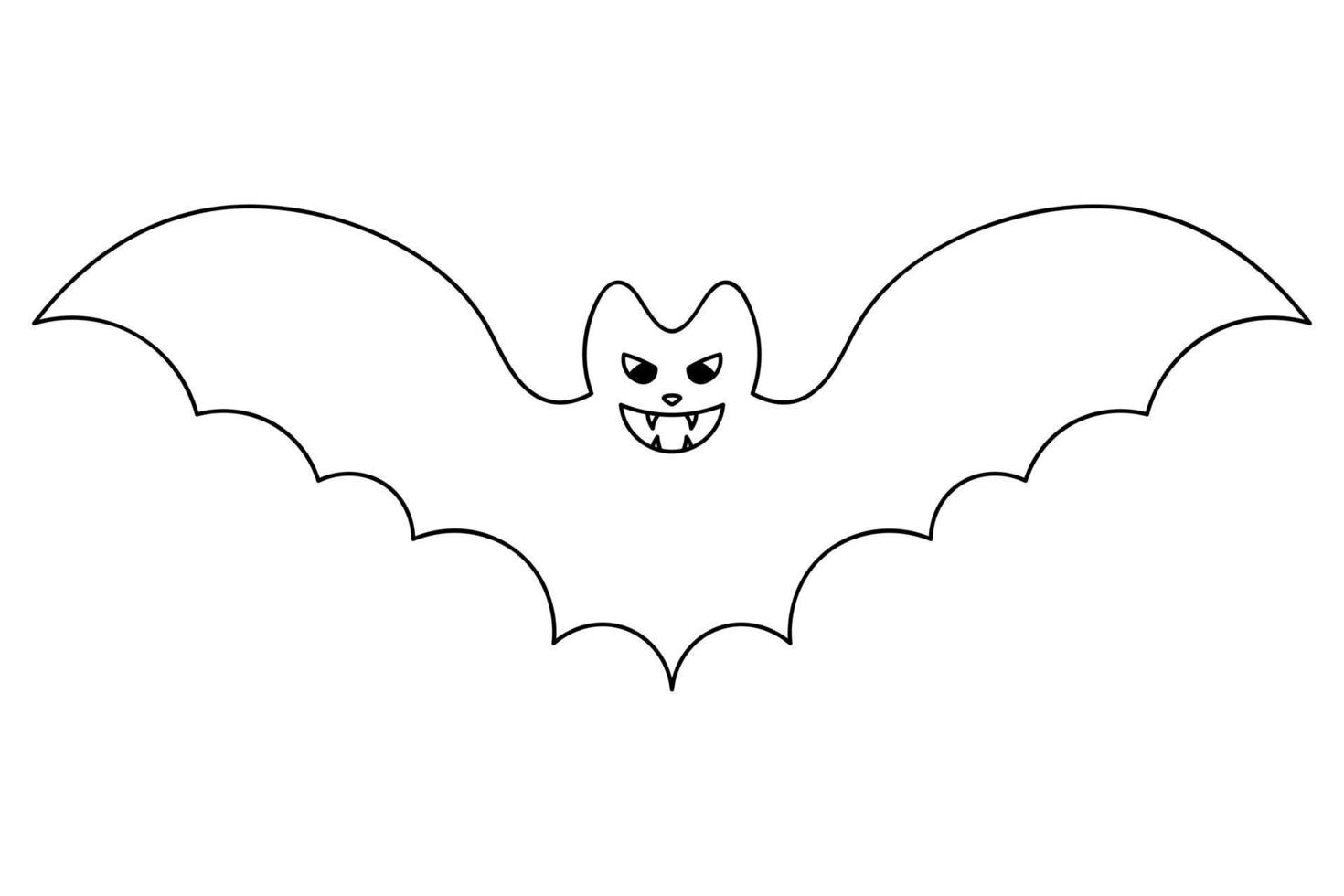 pipistrello. schizzo. vampiro animale. un' ematofagi mammifero. arrabbiato largo sorriso. vettore di pericoloso infezioni. Halloween simbolo. scarabocchio stile. tutti santi giorno.