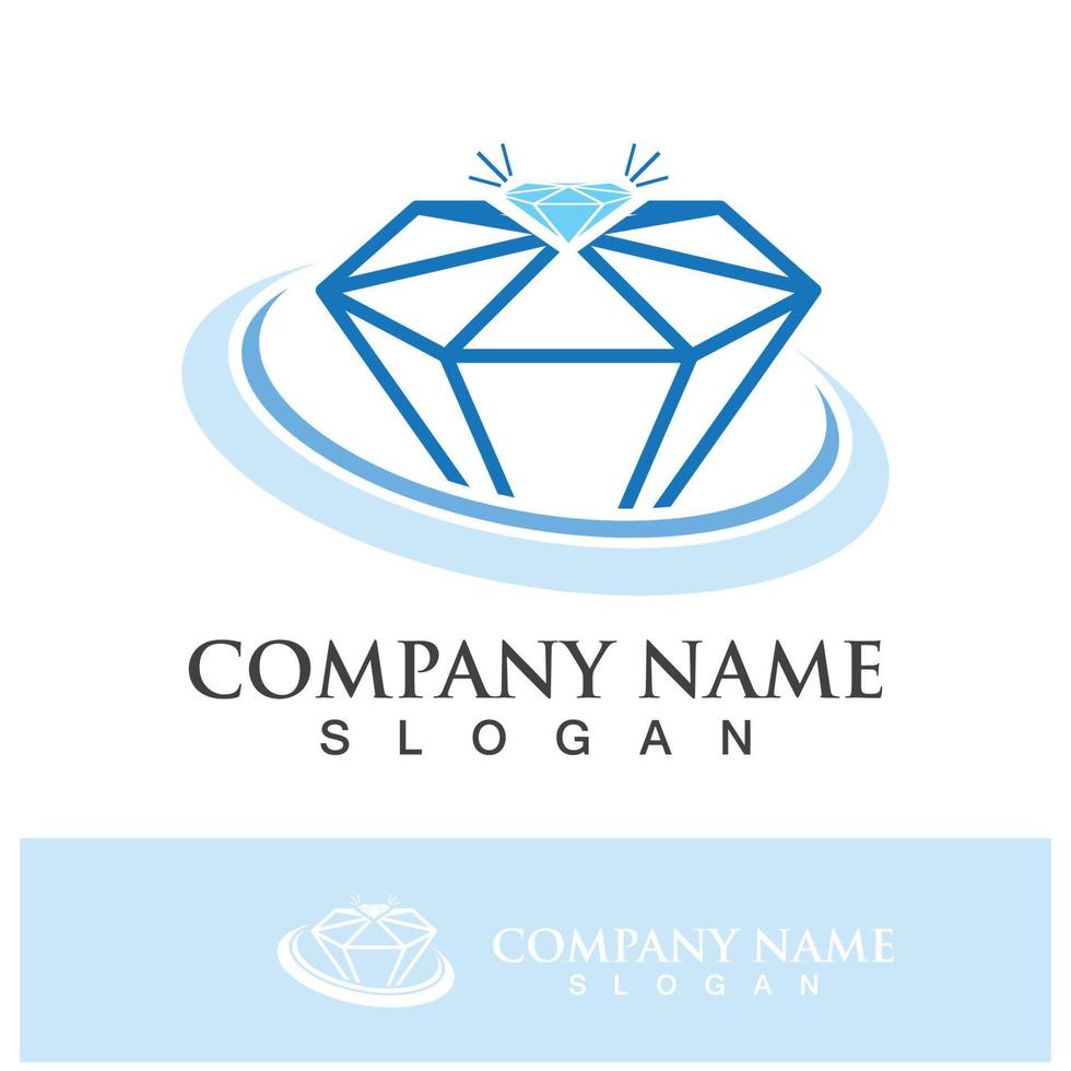 diamante logo modello vettore icona