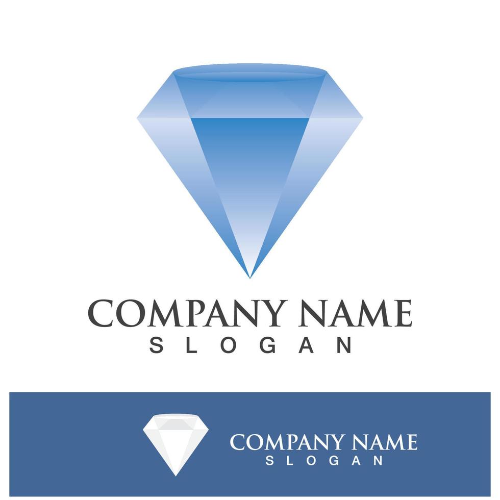 diamante logo modello vettore icona