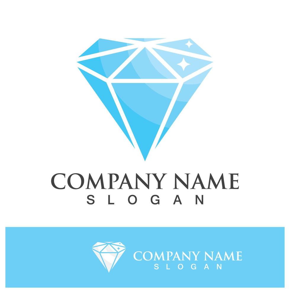 diamante logo modello vettore icona