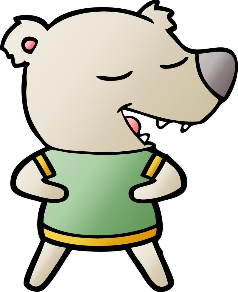 vettore cartone animato orso