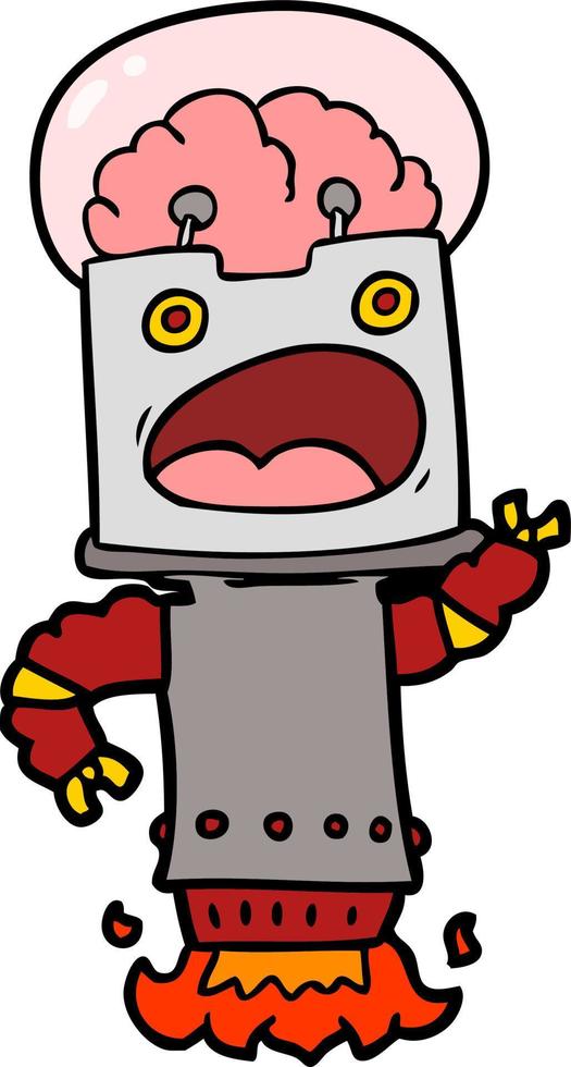 vettore cartone animato robot