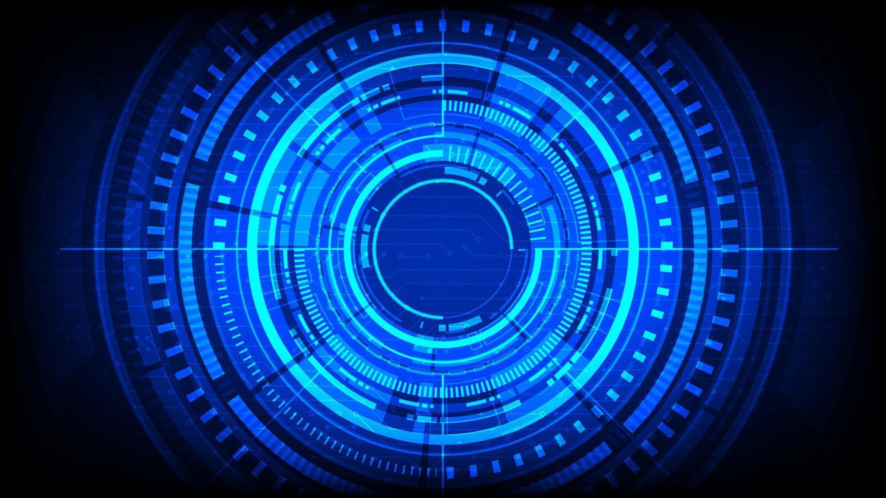 vettore astratto tecnologia cerchio circuito tavola blu innovazione concetto. Ciao Tech sfondo.