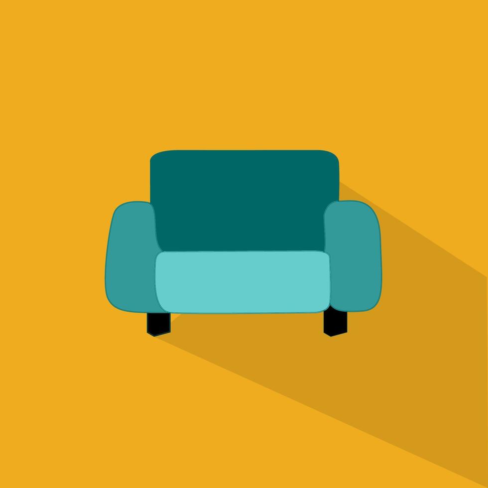 illustrazioni singolo oggetto divano icona vettore