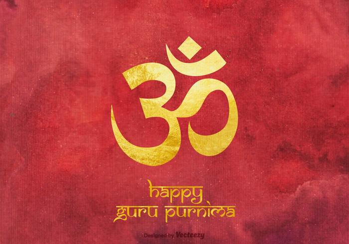 Guru Purnima Vector Background felice