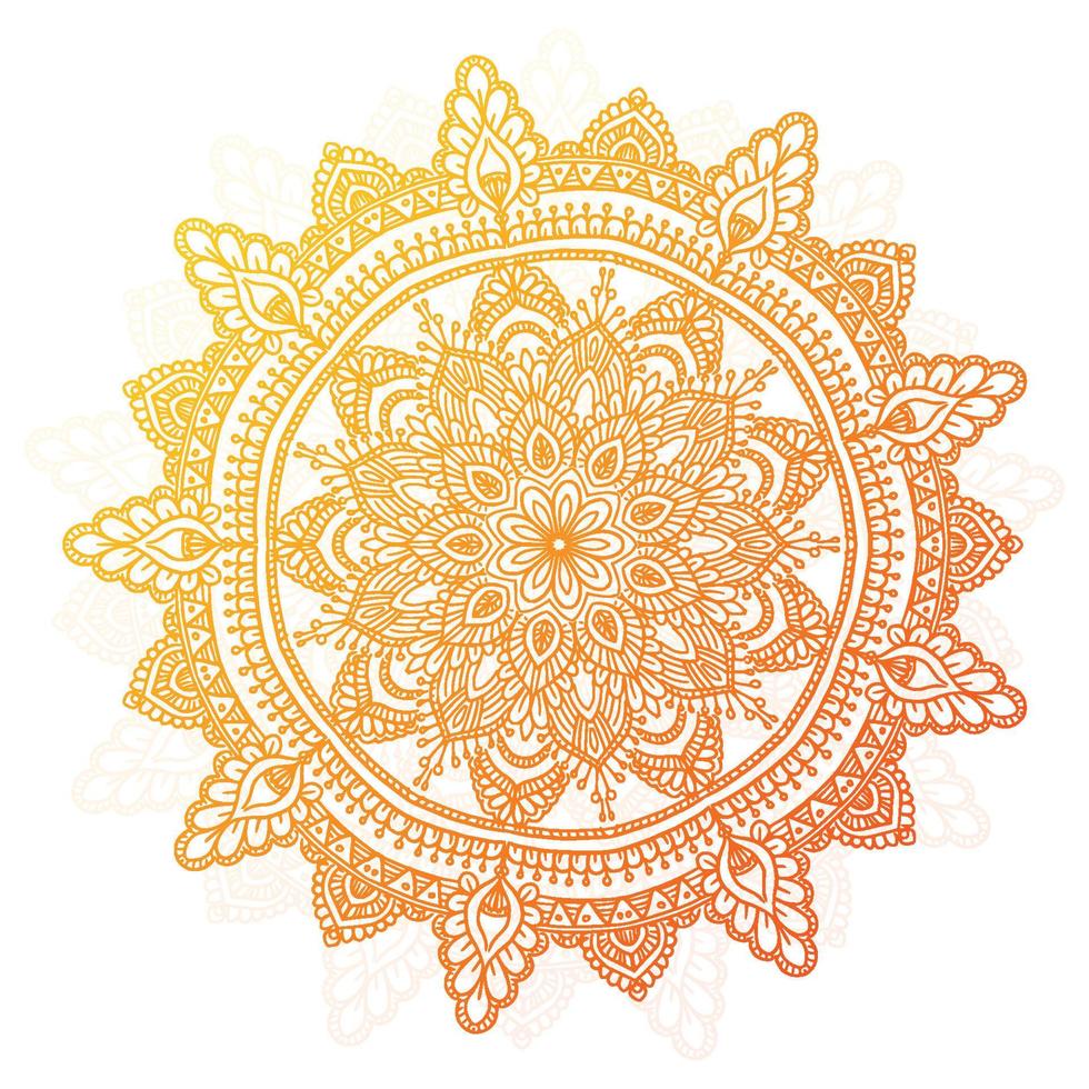 decorativo colorato mandala su bianca sfondo vettore