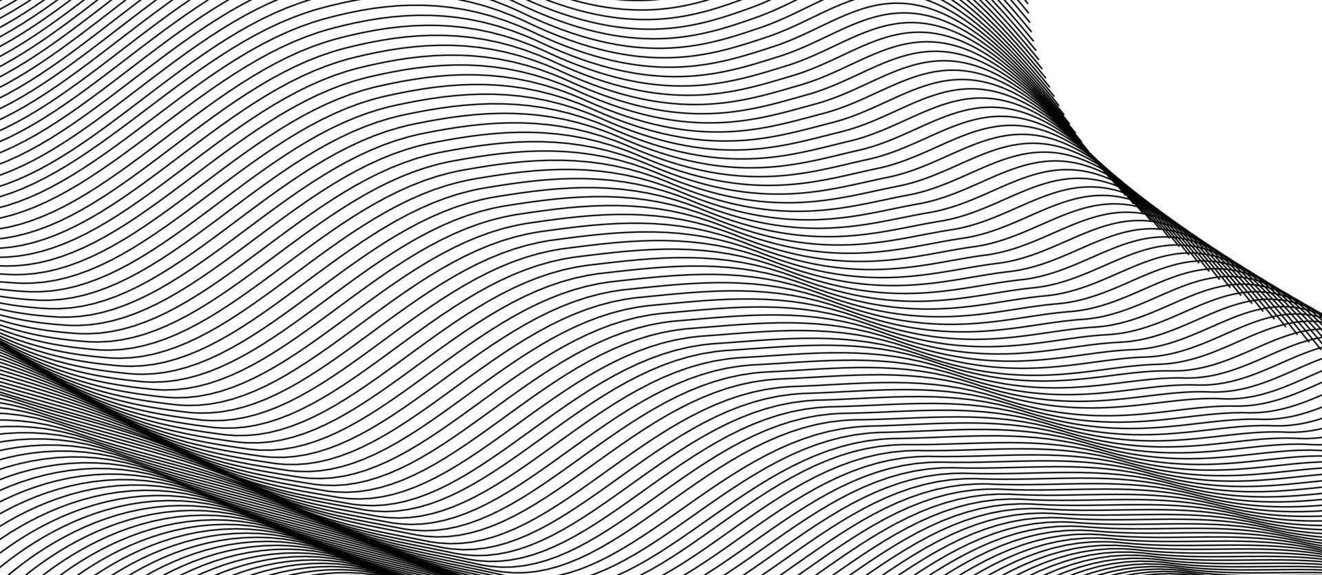 Linee onda astratto banda design. formosa bianca superfici. moderno astratto sfondo. digitale frequenza traccia equalizzatore. stilizzato linea arte sfondo vettore