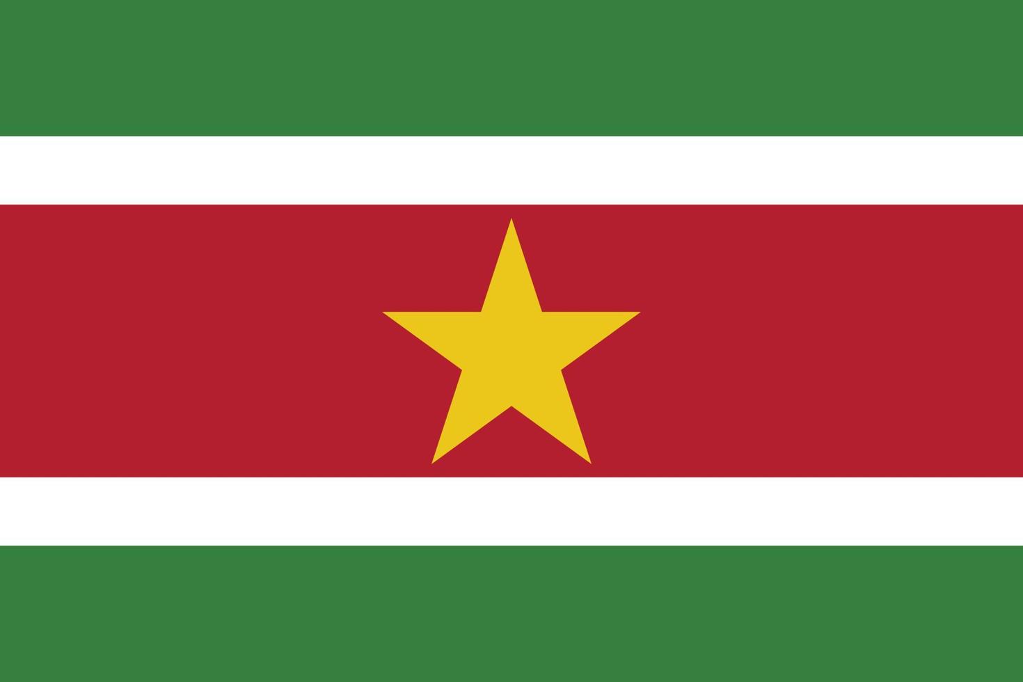 suriname nazionale bandiera vettore