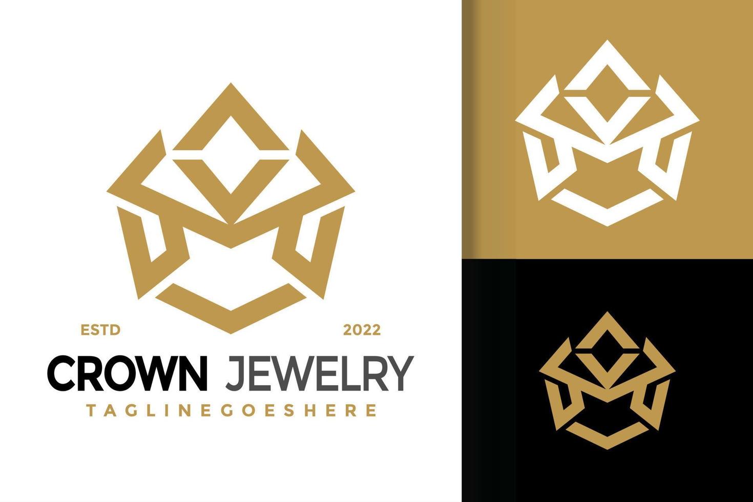 lettera m corona gioielleria logo disegno, marca identità loghi vettore, moderno logo, logo disegni vettore illustrazione modello