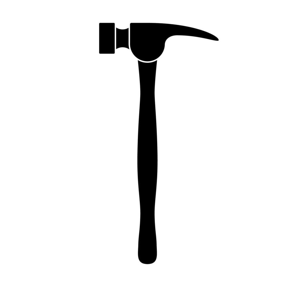 martello icona isolato su bianca sfondo. vettore martelletto illustrazione.