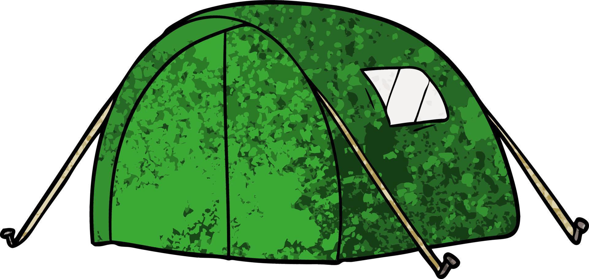 cartone animato scarabocchio tenda vettore