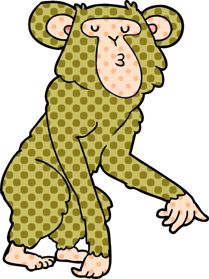 cartone animato scimmia personaggio vettore
