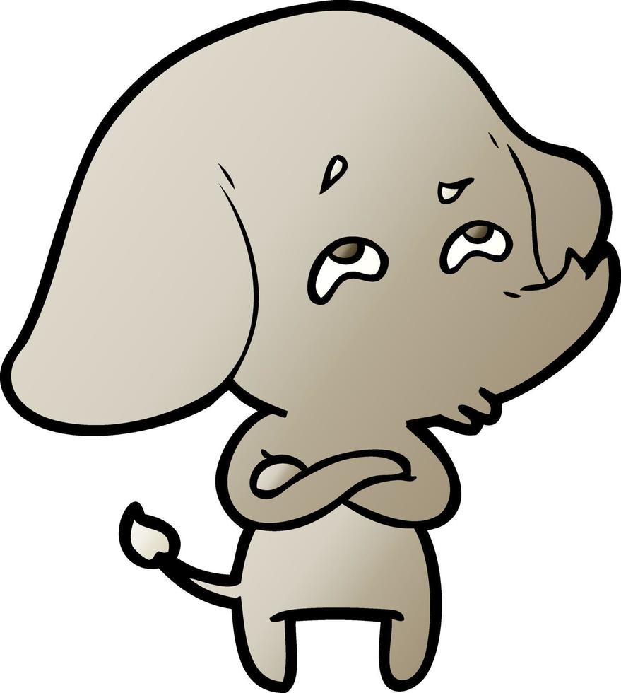 cartone animato elefante ricordare vettore