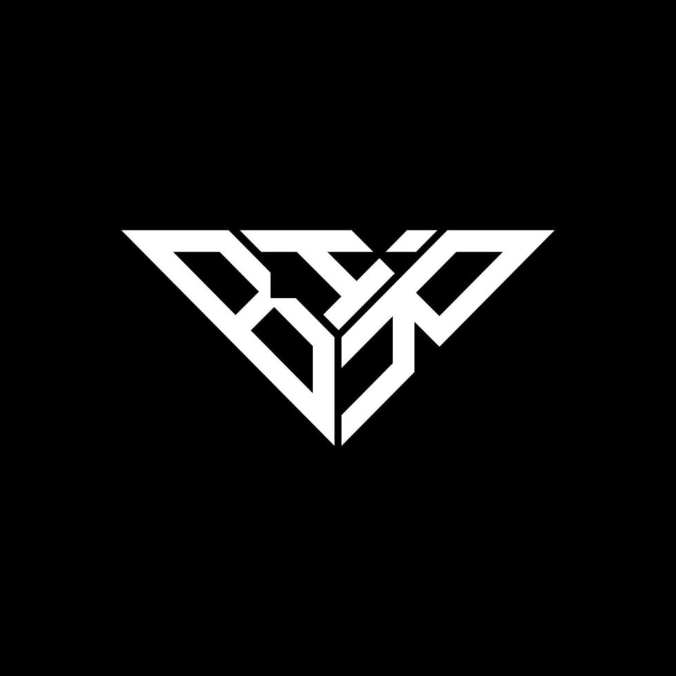 bir lettera logo creativo design con vettore grafico, bir semplice e moderno logo nel triangolo forma.