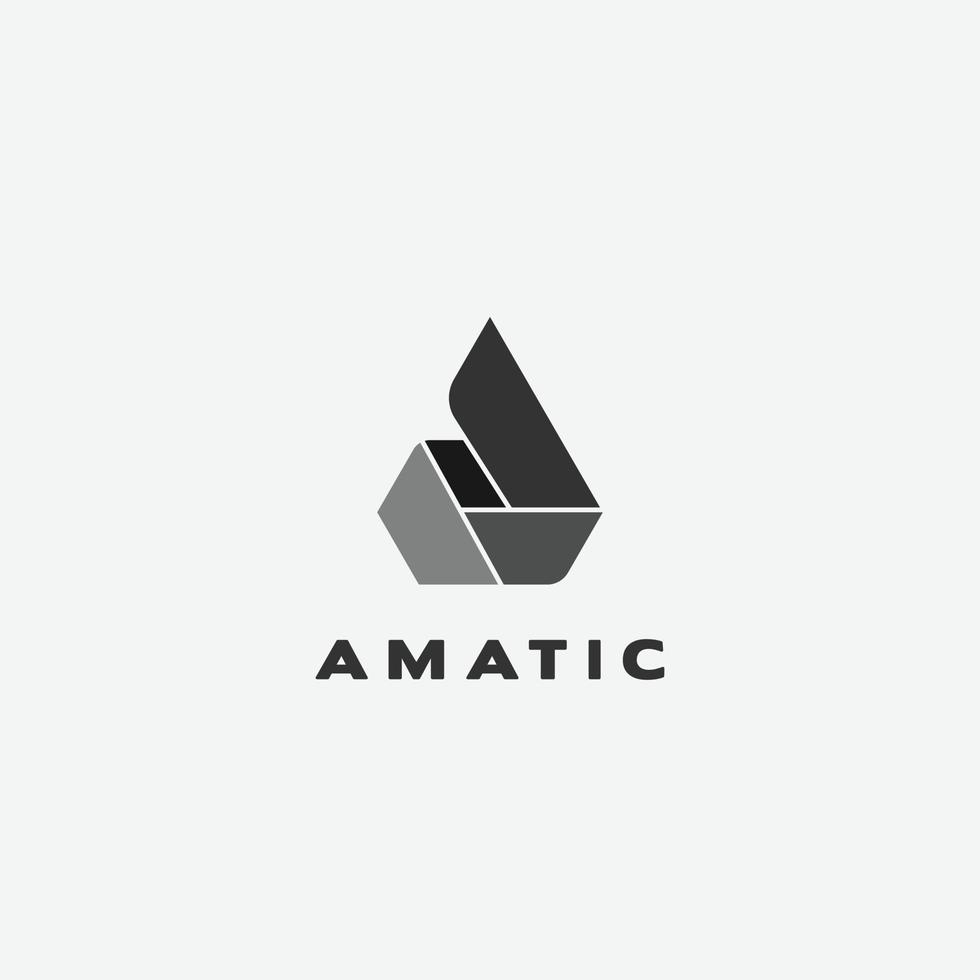 astratto fuoco geometrico forma logo design simbolo vettore