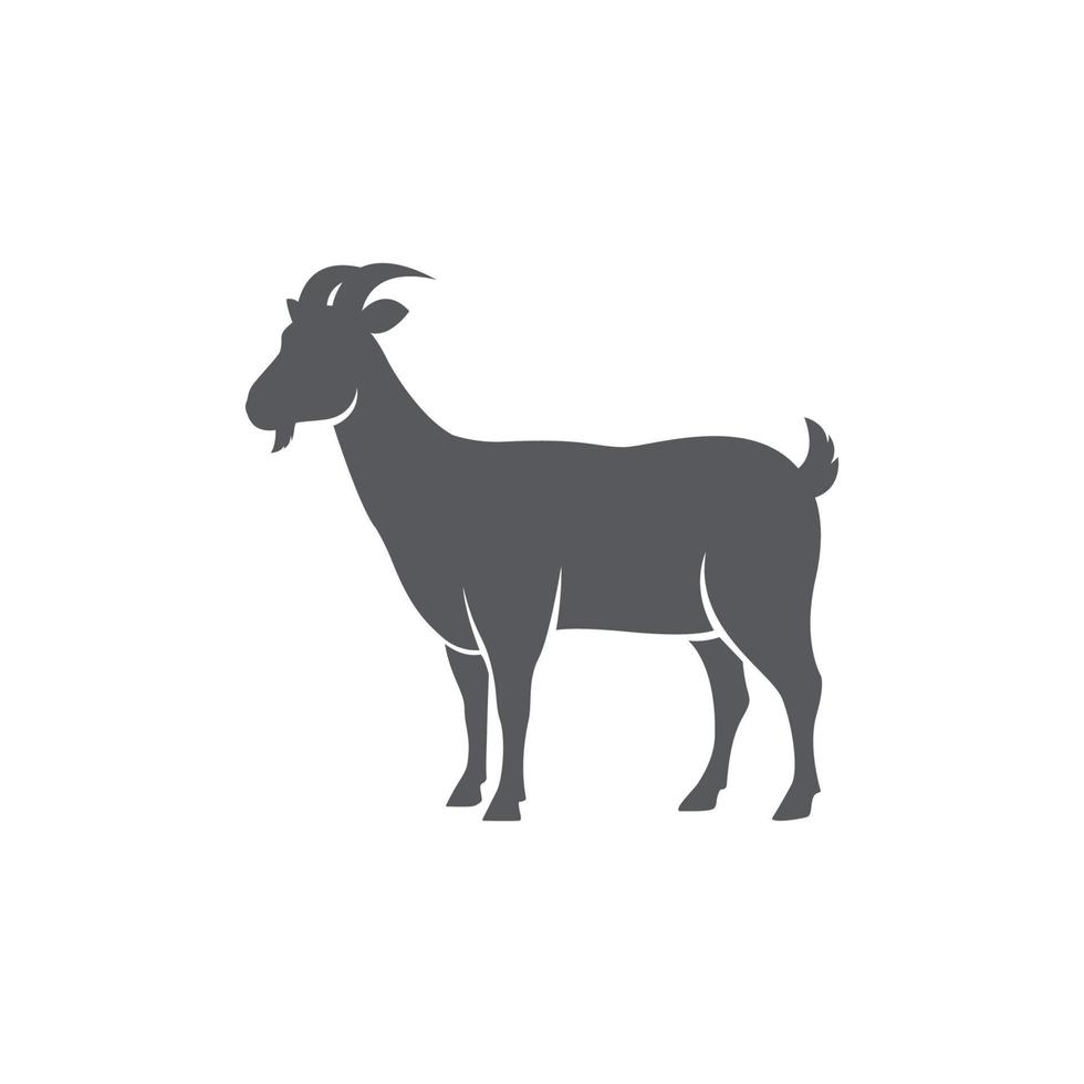 capra lato Visualizza silhouette. azienda agricola capra animale logo design. vettore illustrazione