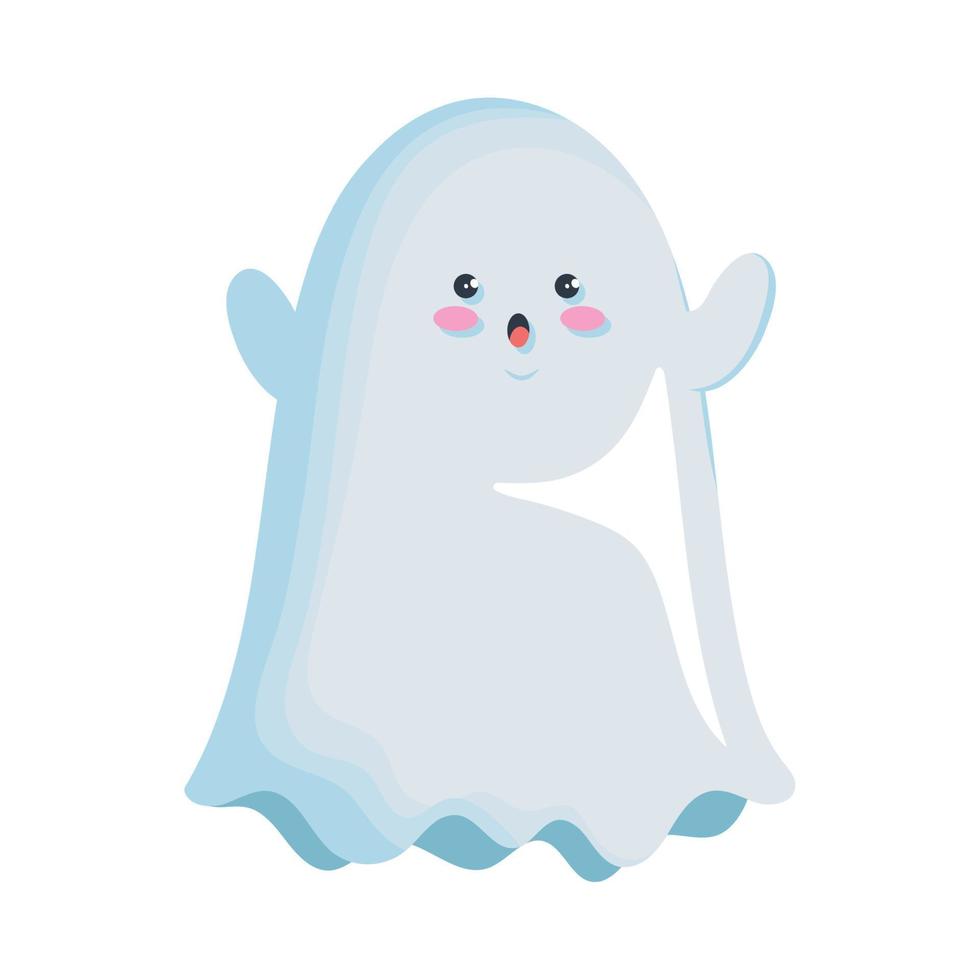 carino fantasma festeggiare Halloween vettore