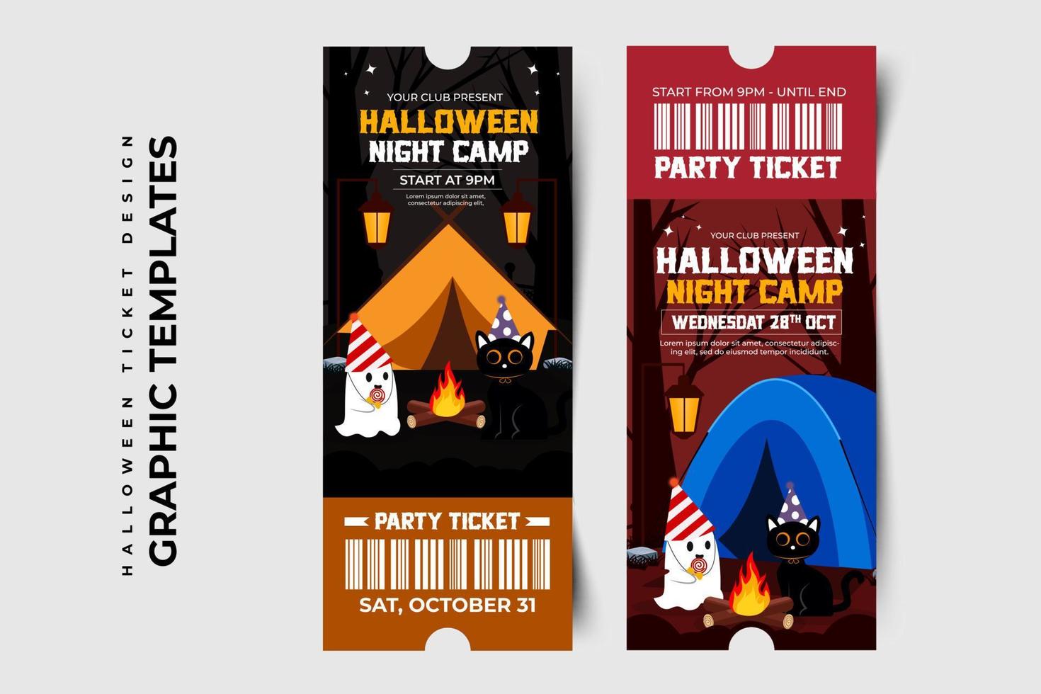 Halloween grafico design semplice e elegante modello quello è facile per personalizzare vettore