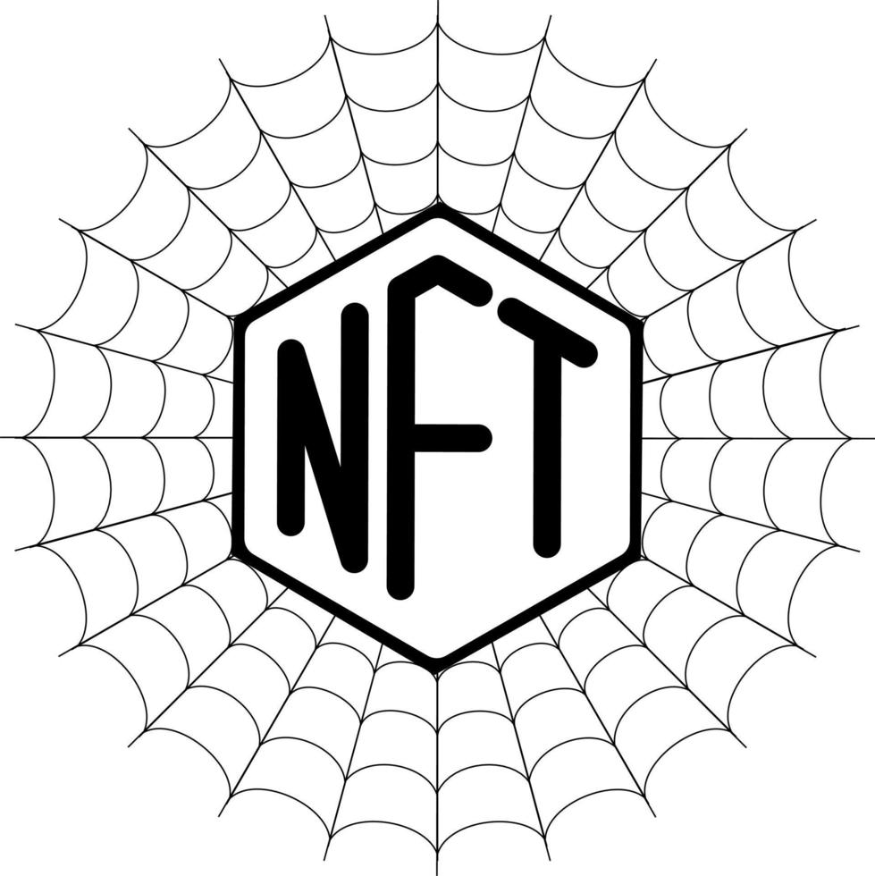 nft icone nft logo nft vettore illustrazione