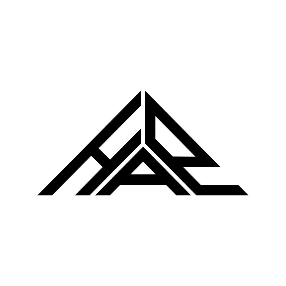 hap lettera logo creativo design con vettore grafico, hap semplice e moderno logo nel triangolo forma.