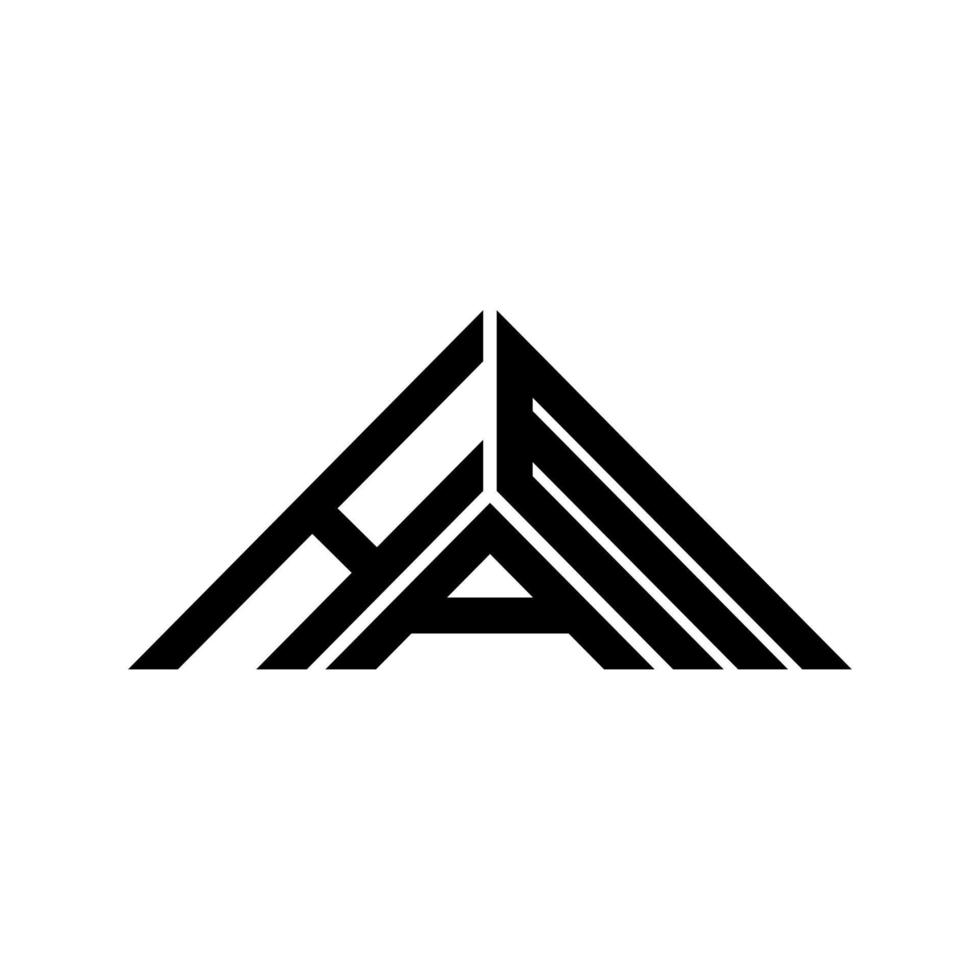 prosciutto lettera logo creativo design con vettore grafico, prosciutto semplice e moderno logo nel triangolo forma.