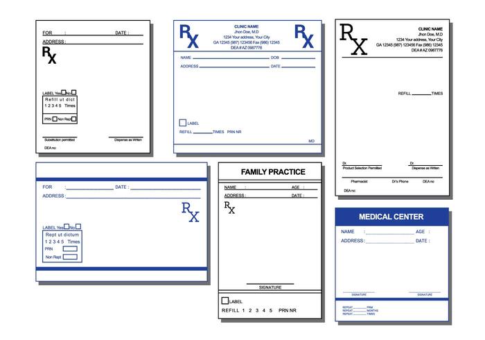 Vettore del cuscinetto di prescrizione