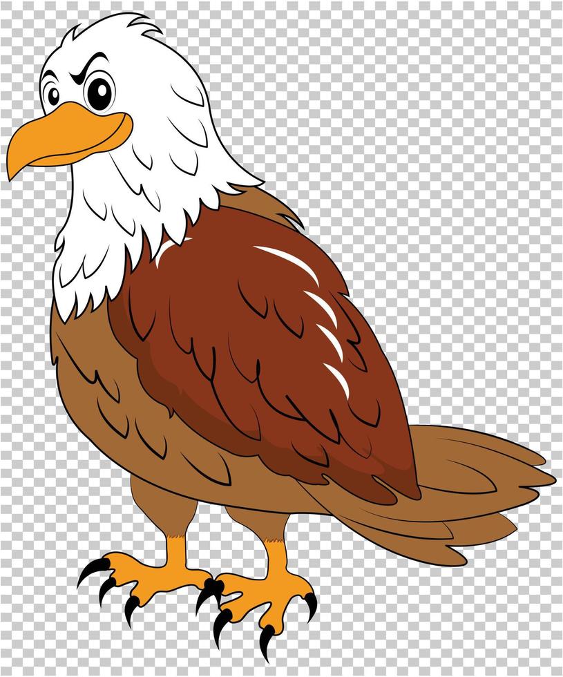 avvoltoio cartone animato vettore su isolato sfondo