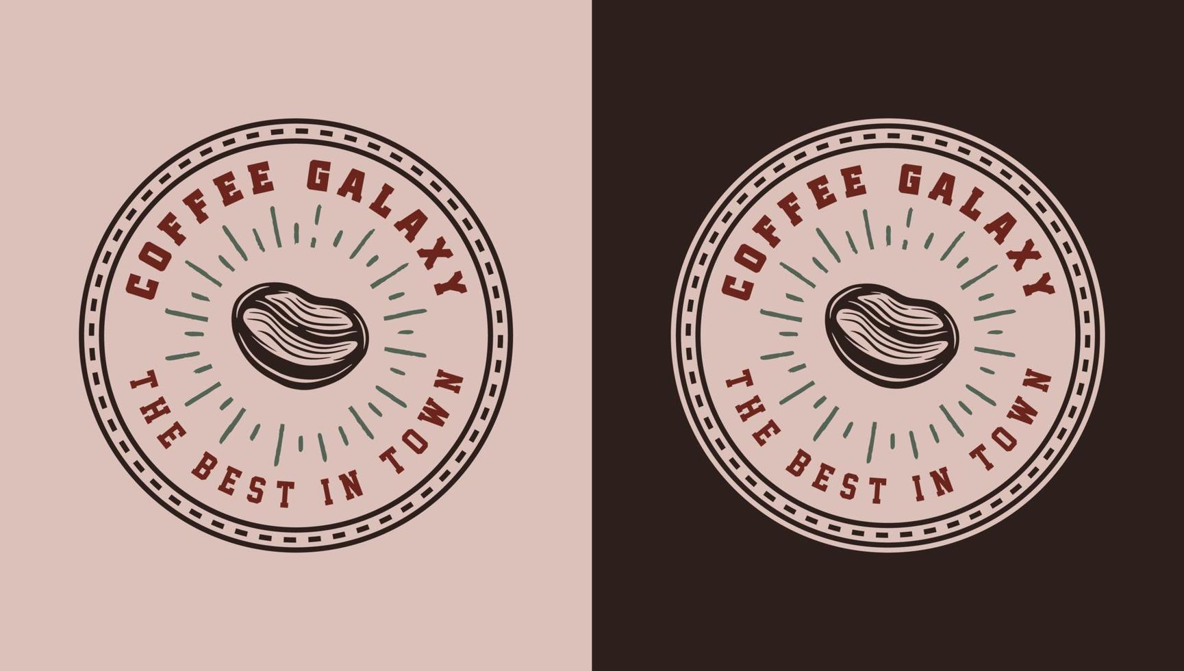 impostato di Vintage ▾ retrò caffè emblema, logo, distintivo, etichetta. marchio, manifesto o Stampa. monocromatico grafico arte. vettore illustrazione. incisione stile illustrazione.