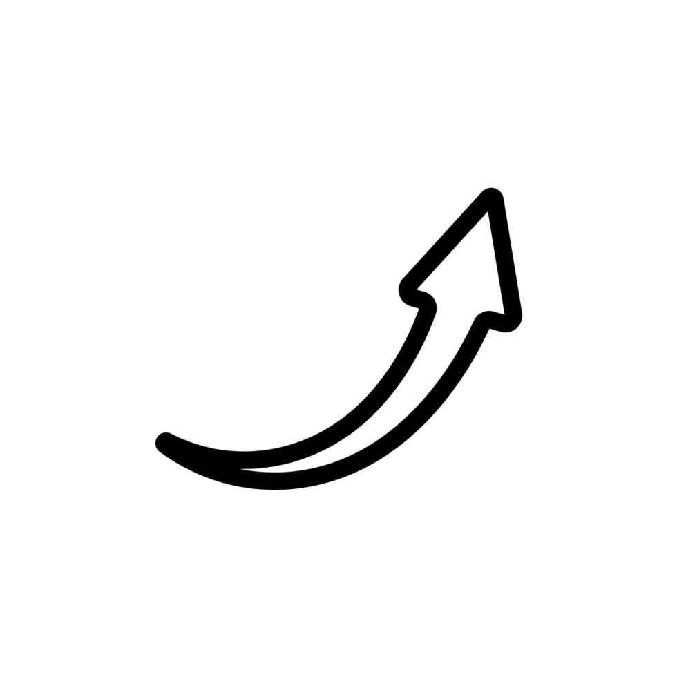 freccia icona vettore logo modello nel di moda piatto design