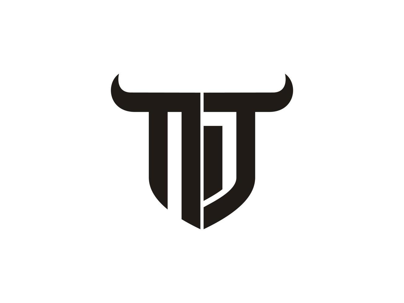 iniziale nt Toro logo design. vettore