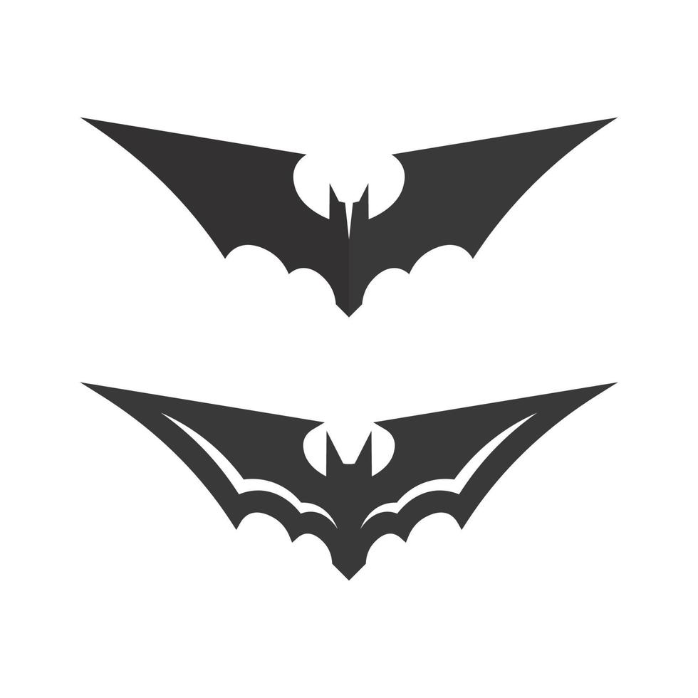 modello di logo icona vettore pipistrello